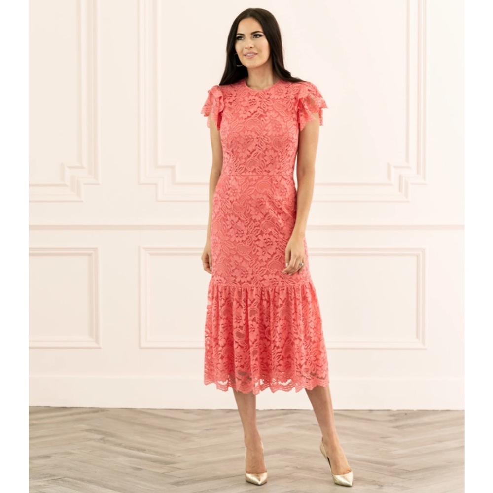 ISO this Rachel Parcell Strawberry Pink Lace Dress in size L